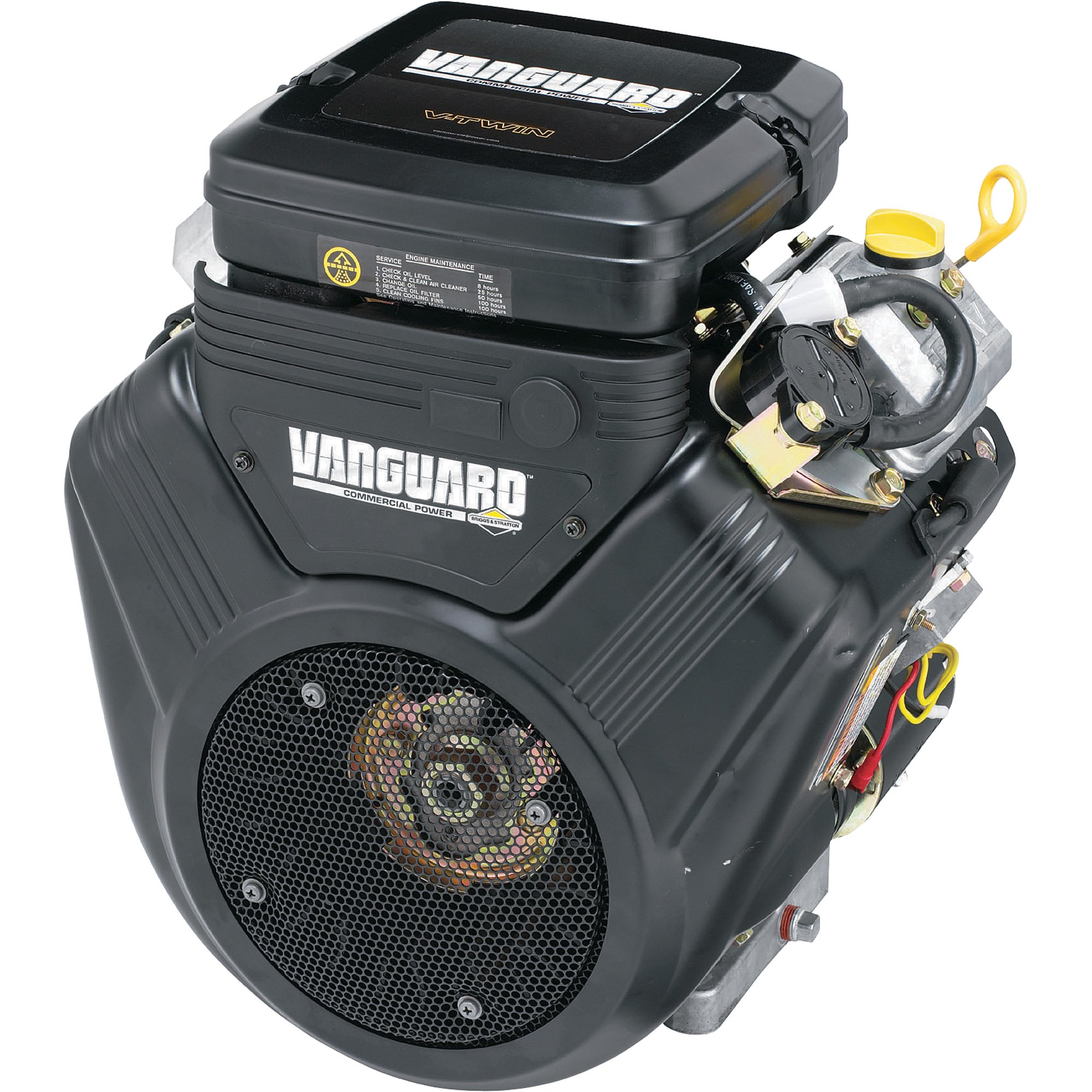 Briggs & Stratton Vanguard V-Twin Horizontal Engine with Electric Start — 27 HP, 1 1/8in. x 4in. Shaft, Model# 473177-0112-E1